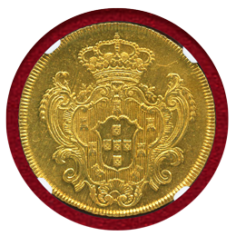 【SOLD】ポルトガル 1796年 ペカ金貨 マリア1世 NGC MS62