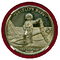 【SOLD】イギリス (1850) WMメダル ヴィクトリア/アルバート/ウェールズ公 MS62