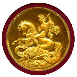 【SOLD】イギリス (1879) ファンタジー 銅貨3枚 ギルト PR67RDC～68CAM