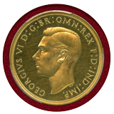 イギリス 1937年 5ポンド 金貨 ジョージ6世 PCGS PR62