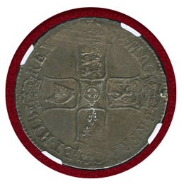 イギリス 1688年 クラウン 銀貨 ジェームズ2世 NGC MS61