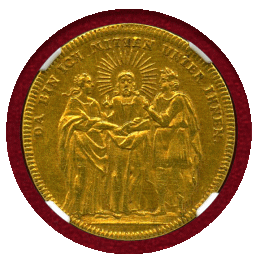 【SOLD】ドイツ ニュルンベルク ND(18世紀) ダカット(金メダル) 金貨 結婚 MS62