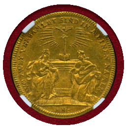【SOLD】ドイツ ニュルンベルク ND(18世紀) ダカット(金メダル) 金貨 結婚 MS62