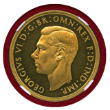 イギリス 1937年 5ポンド プルーフ 金貨 ジョージ6世 NGC PF62UC