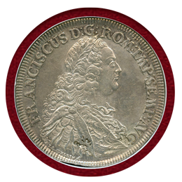 ドイツ レーゲンスブルク 1754 ICB ターラー銀貨 都市景観 NGC AU55