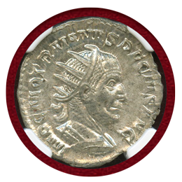 古代ローマ AD249-251 ダブルデナリウス銀貨 デキウス NGC MS