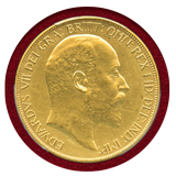 イギリス 1902年 5ポンド 金貨 エドワード7世 PCGS PR62MATTE
