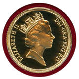イギリス 1985年 ソブリン 金貨 エリザベス2世 PCGS PR69DCAM