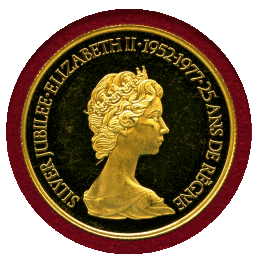 カナダ 1977年 100ドル 金貨 PROOF エリザベス女王即位25周年記念