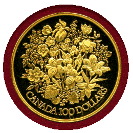 カナダ 1977年 100ドル 金貨 PROOF エリザベス女王即位25周年記念