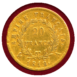 フランス 1812A 20フラン 金貨 ナポレオン1世