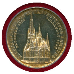 【SOLD】ドイツ ハンブルク 1882年 銀メダル 聖ヨハニス教会完成記念 PCGS SP62