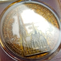 【SOLD】ドイツ ハンブルク 1885年 銀メダル 聖ガートルード教会 PCGS SP62