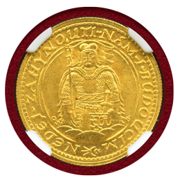 チェコスロバキア 1933年 ダカット 金貨 聖ヴァーツラフ NGC MS65