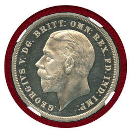 イギリス 1935年 クラウン 銀貨 ジョージ5世 NGC PF63ULTRA CAMEO