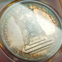 ドイツ ザクセン 1741年 ターラー 銀貨 フリードリヒ・アウグスト2世 PCGS MS62