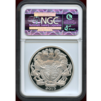 イギリス 2013 5ポンド 銀貨 ピエフォー エリザベス2世戴冠60年記念 NGC PF70UC