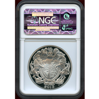 イギリス 2013 5ポンド 銀貨 ピエフォー エリザベス2世戴冠60年記念 NGC PF70UC