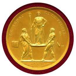 【SOLD】フランス 1804年(AN XⅢ) ナポレオン1世 戴冠記念 ギルトメダル