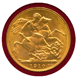 イギリス 1910年 ソブリン 金貨 エドワード7世