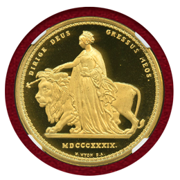 中国 瀋陽 1996年 ギルトメダル ウナとライオン NGC MS68