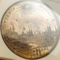 ドイツ ニュルンベルク 1742PGN ターラー 銀貨 都市景観 NGC MS62
