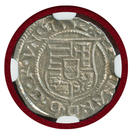 ハンガリー 1552年 デナール銀貨 フェルディナンド1世 NGC MS63