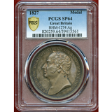 イギリス 1827年 銀メダル ヨーク公追悼 PCGS SP64