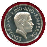 【SOLD】イギリス (1936) クラウン 銀貨 ファンタジー エドワード8世 PF67UC