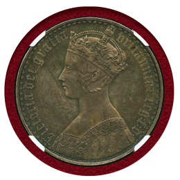 【SOLD】イギリス 1847年 銀貨 ゴシッククラウン UNDECIMO NGC PF62