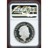 イギリス 2019年 5ポンド(2oz) 銀貨 ウナとライオン NGC PF70UC