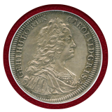 神聖ローマ帝国 オーストリア 1733年 ターラー 銀貨 カール6世 NGC MS61