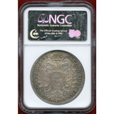 神聖ローマ帝国 オーストリア 1733年 ターラー 銀貨 カール6世 NGC MS61
