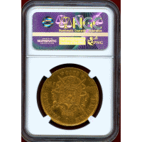 【SOLD】フランス 1868BB 100フラン 金貨 ナポレオン3世有冠 NGC AU53