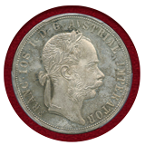 【SOLD】オーストリア 1875年 2フローリン 銀貨 フランツヨーゼフ1世 PCGS PR65