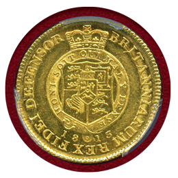 イギリス 1813年 1/2ギニー 金貨 ジョージ3世 PCGS AU53