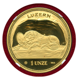 【SOLD】スイス ルツェルン 1988年 1オンス 金貨 嘆きのライオン NGC PF69UC