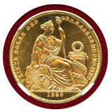 ペルー 1956年 20ソル 金貨 女神座像 NGC MS65