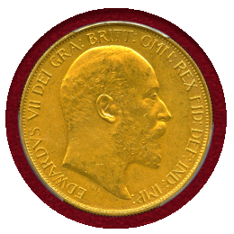 イギリス 1902年 5ポンド 金貨 エドワード7世 PCGS PR62Matte