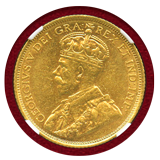 カナダ 1912年 5ドル金貨 ジョージ5世 NGC AU55