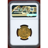 イタリア 1931R(IX) 100リレ 金貨 船首に立つ女神 NGC MS63