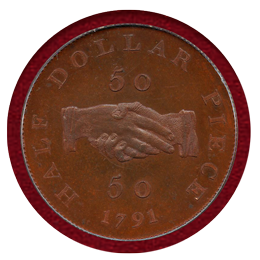 シエラレオネ 1791年 50セント 銅貨 ライオン PCGS PR64