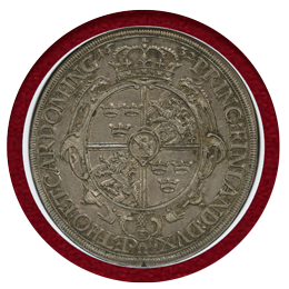 ドイツ アウクスブルク 1632年 ターラー 銀貨 グスタフ2世アドルフ NGC AU55