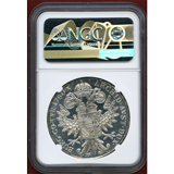 オーストリア (1780) ターラー 銀貨 マリアテレジア リストライク NGC PF68CAMEO