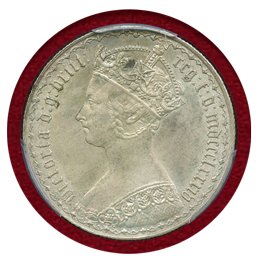 イギリス 1884年 銀貨 ヴィクトリア女王 フローリン PCGS MS64
