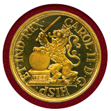 ベルギー 1666年(1987年) Souverain d´or 金貨 PROOF リストライク