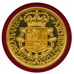 ベルギー 1666年(1987年) Souverain d´or 金貨 PROOF リストライク