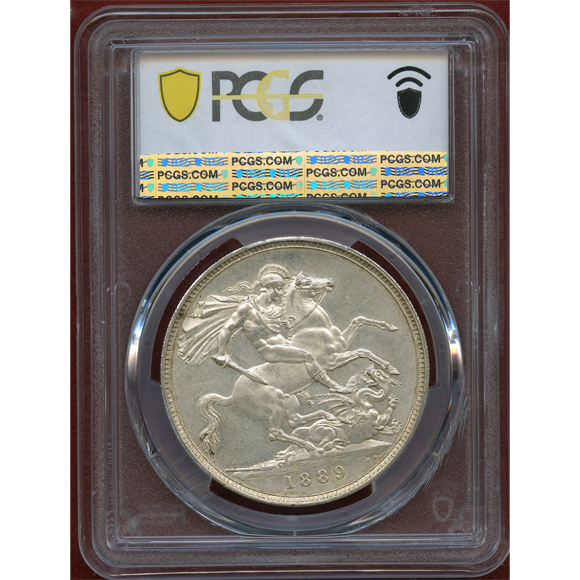 JCC | ジャパンコインキャビネット / イギリス 1889年 クラウン 銀貨 ヴィクトリア ジュビリーヘッド PCGS MS62