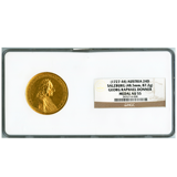 オーストリア ザルツブルク 1727-44年 24ダカット金メダル 都市景観 NGC AU55