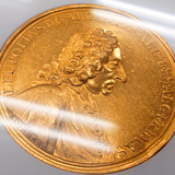 オーストリア ザルツブルク 1727-44年 24ダカット金メダル 都市景観 NGC AU55